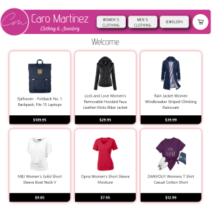 Sitio web de Compras de Vestimenta y Articulos